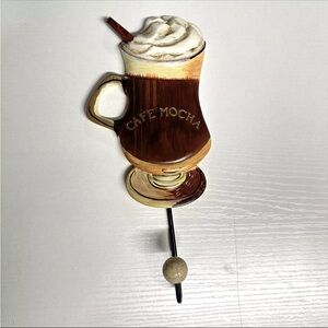 Vintage Cafe Mocha Wall Hook 2004 Lisa Audit By Applejack Coffee Kitchen